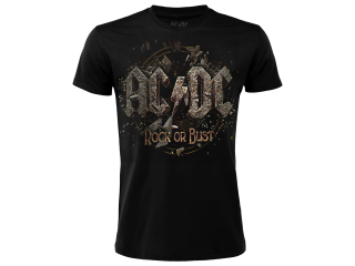 AC/DC tričko čierne pánske - SKLADOM