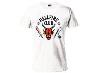 Stranger Things - Hellfire Club tričko biele pánske