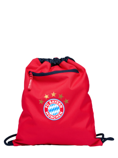 FC Bayern München Mníchov taška na chrbát / vrecko na prezúvky červené - SKLADOM