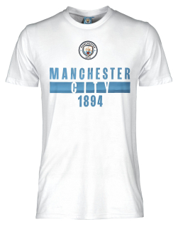 Manchester City tričko biele pánske - SKLADOM