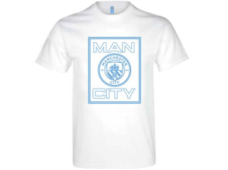 Manchester City tričko biele pánske - SKLADOM
