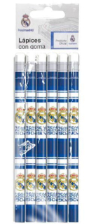 Real Madrid ceruzky (6 ks v balení) - SKLADOM