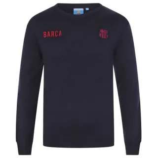 FC Barcelona pletený sveter tmavomodrý pánsky