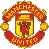 Manchester United nálepka 11,8 x 11,8 cm - SKLADOM