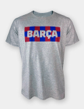 FC Barcelona tričko šedé pánske - SKLADOM