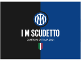 Inter Miláno - Inter Milan Champions 2021 - Scudetto vlajka - SKLADOM