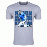 Gildan Manchester City Kevin De Bruyne tričko šedé pánske - SKLADOM