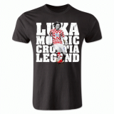 Chorvátsko Luka Modric tričko pánske čierne - SKLADOM