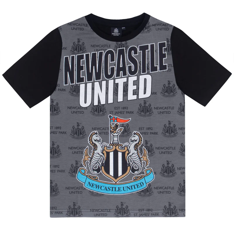Newcastle United Anthony Elanga pyžamo čierne detské