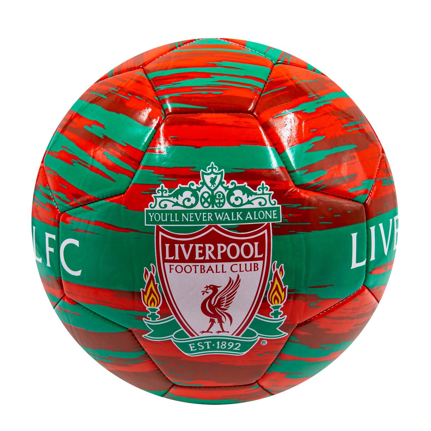 Liverpool FC futbalová lopta červeno-zelená (veľkosť 2)