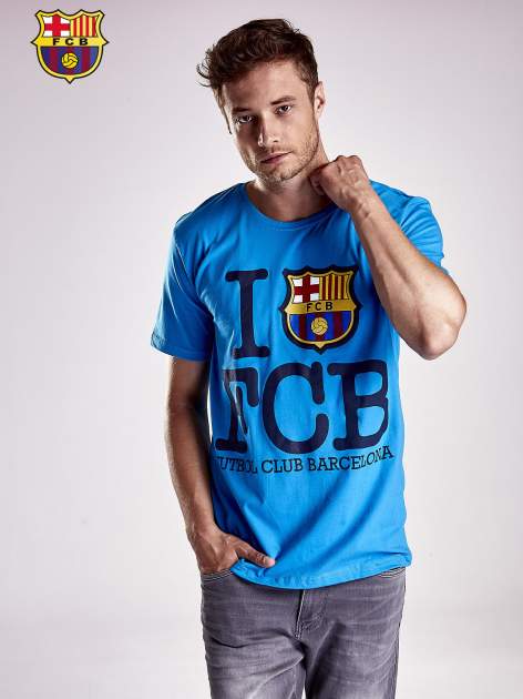 FC Barcelona tričko bledomodré pánske - SKLADOM