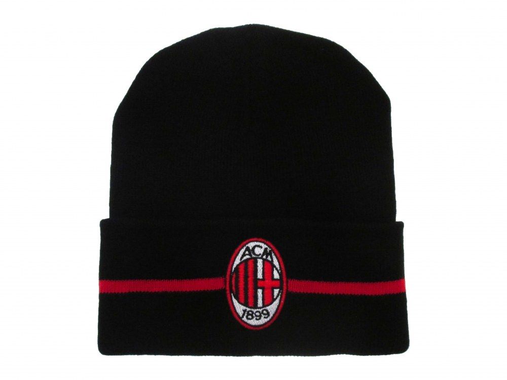 AC Miláno (AC Milan) zimná čiapka čierna - SKLADOM