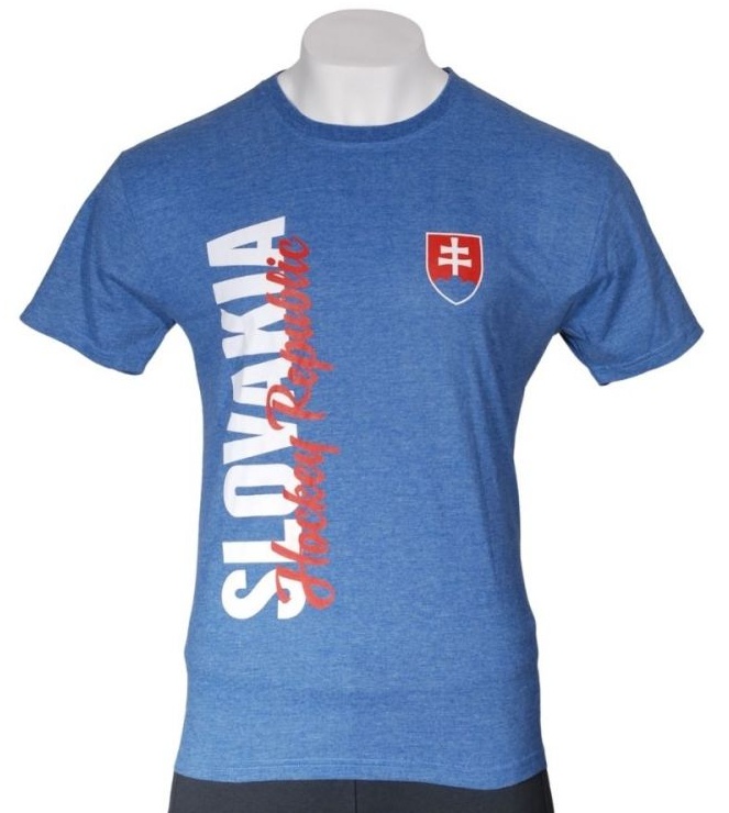 Slovensko Slovakia Hockey Republic tričko modré pánske - SKLADOM