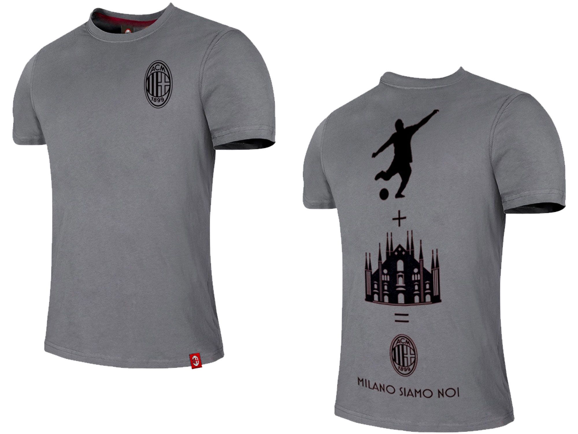 AC Miláno (AC Milan) tričko šedé pánske - SKLADOM