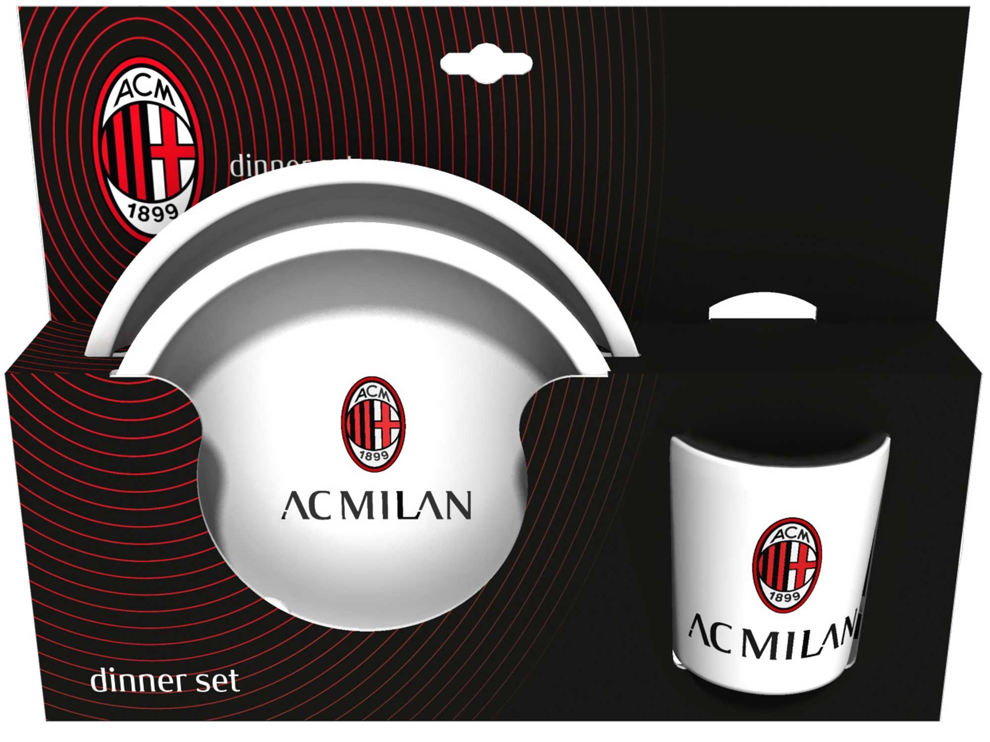 AC Miláno (AC Milan) set - hrnček + 2 taniere