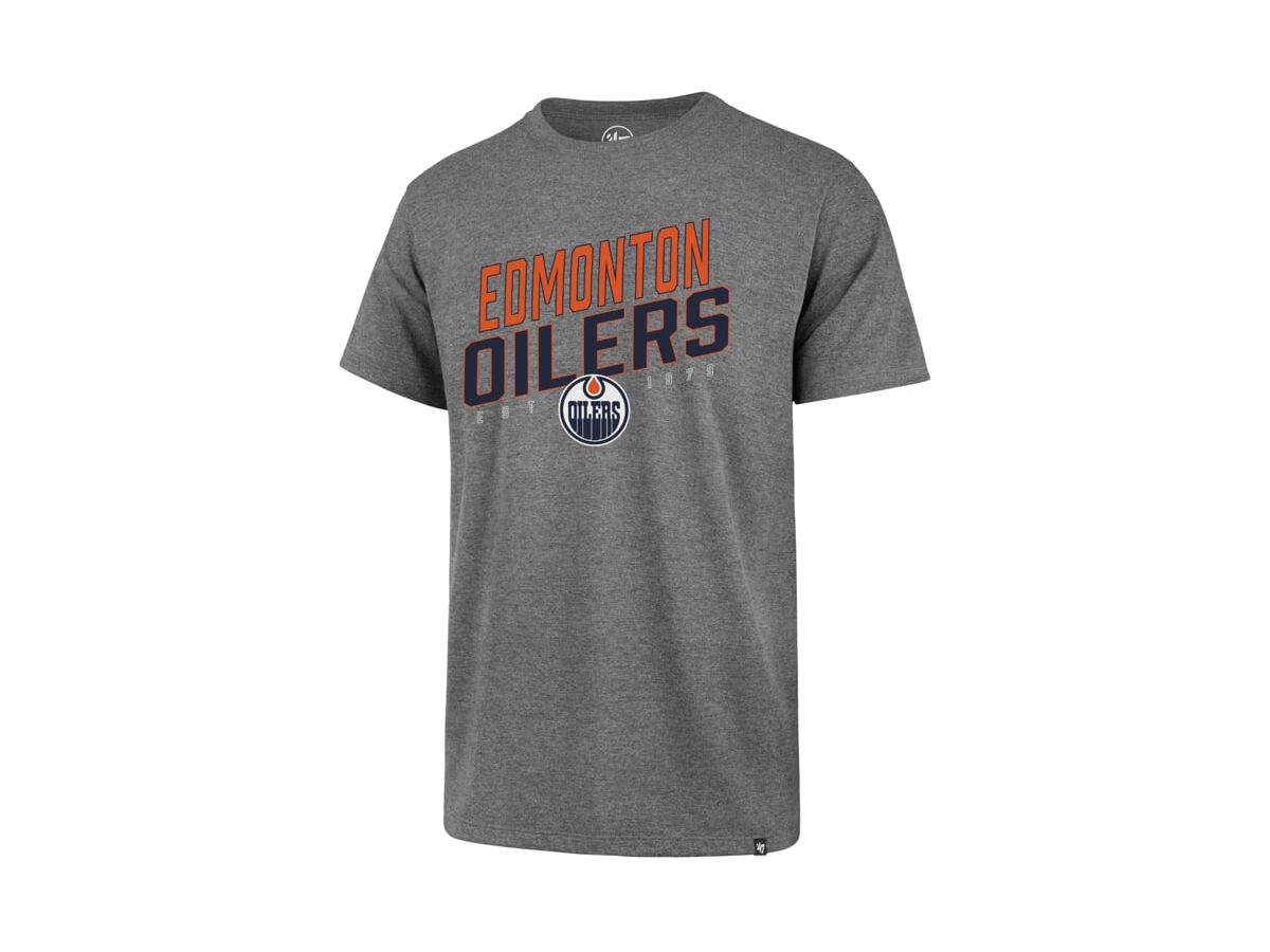 '47 Brand Edmonton Oilers tričko šedé pánske - SKLADOM