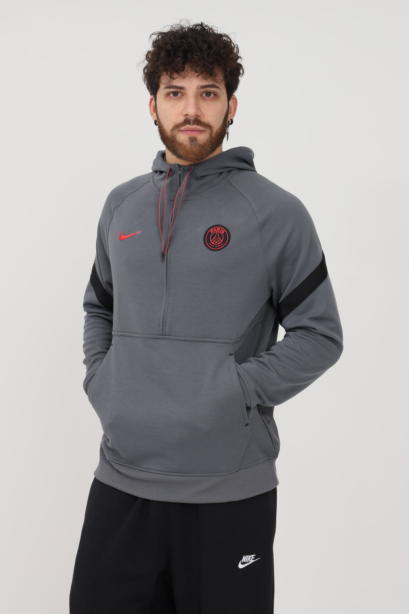 Nike Paris Saint-Germain FC - PSG mikina šedá pánska - SKLADOM