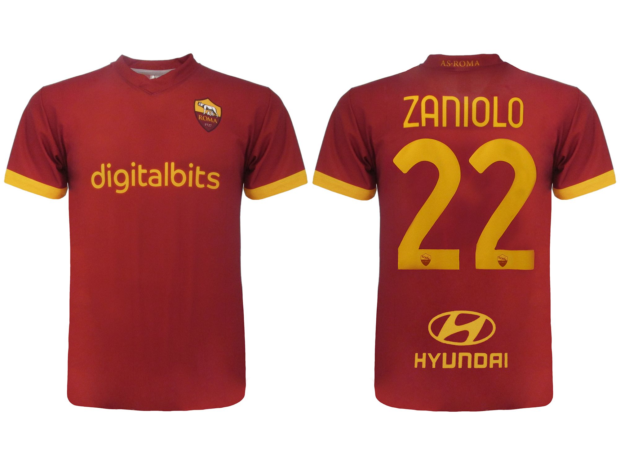 AS Rím AS Roma Nicolò ZANIOLO dres pánsky (2021-2022) domáci - oficiálna replika