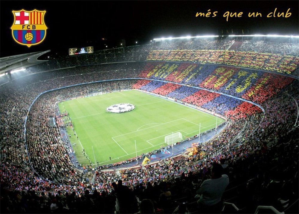 FC Barcelona Camp Nou pohľadnica - SKLADOM