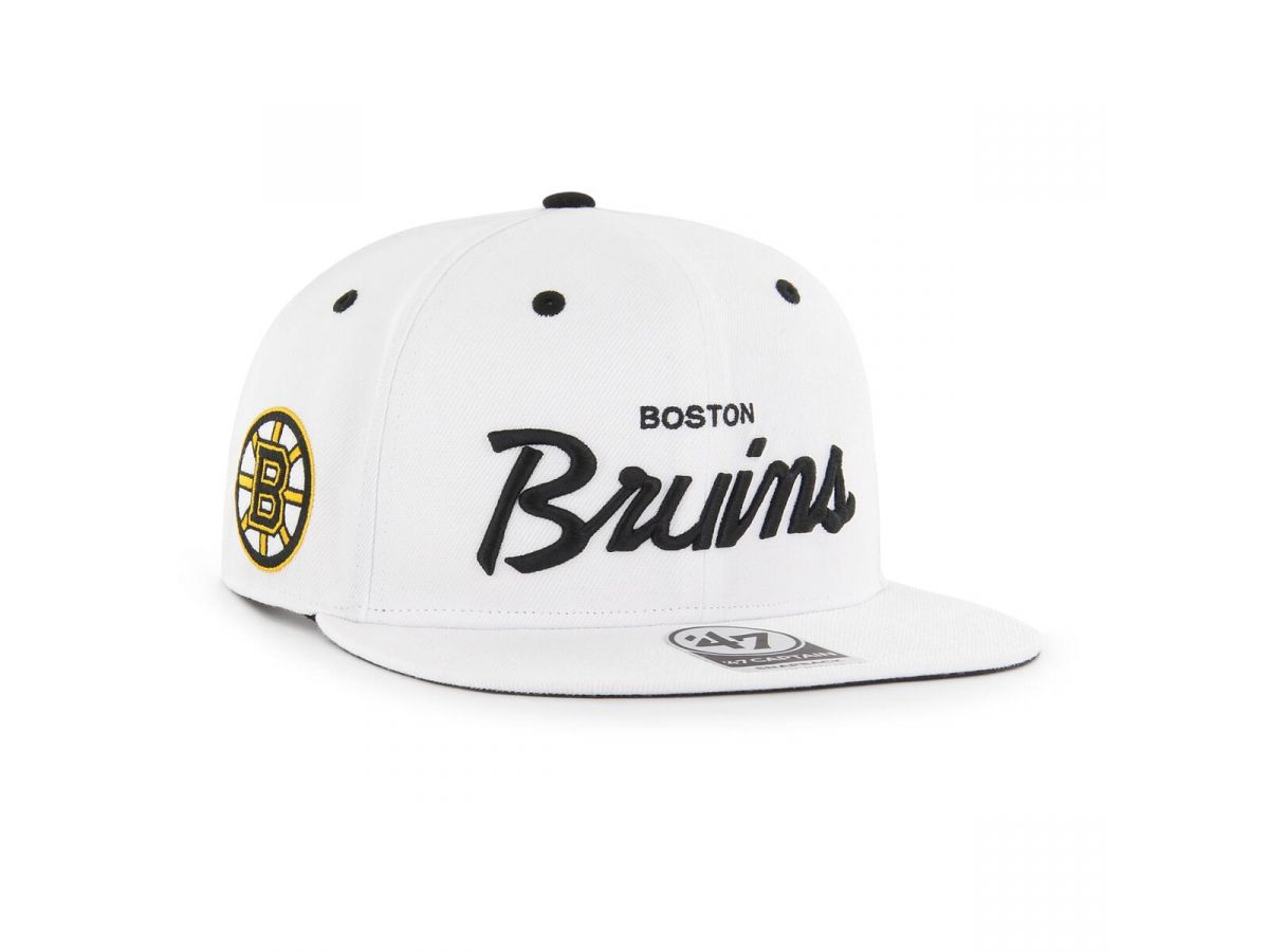 '47 Brand Boston Bruins Captain šiltovka biela - SKLADOM