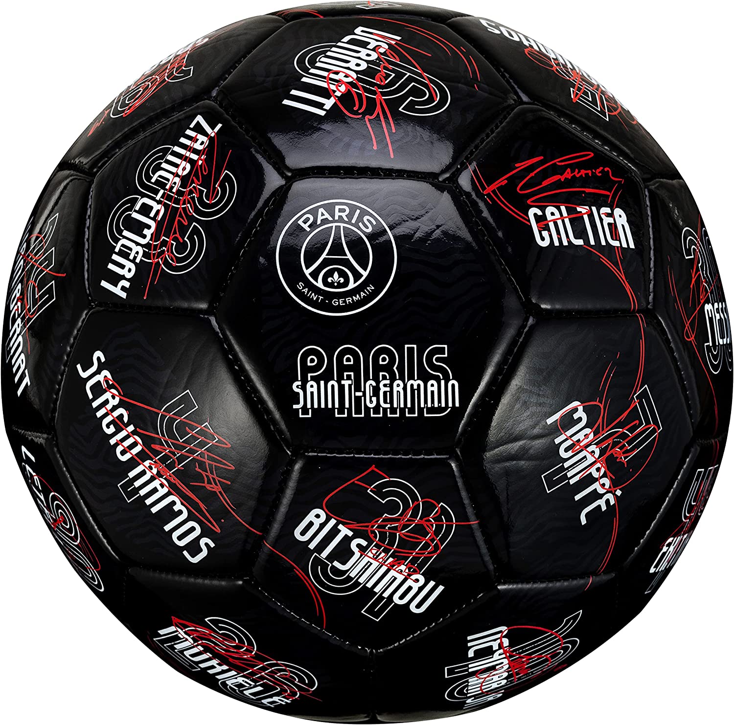 Paris Saint Germain - PSG futbalová lopta s podpismi