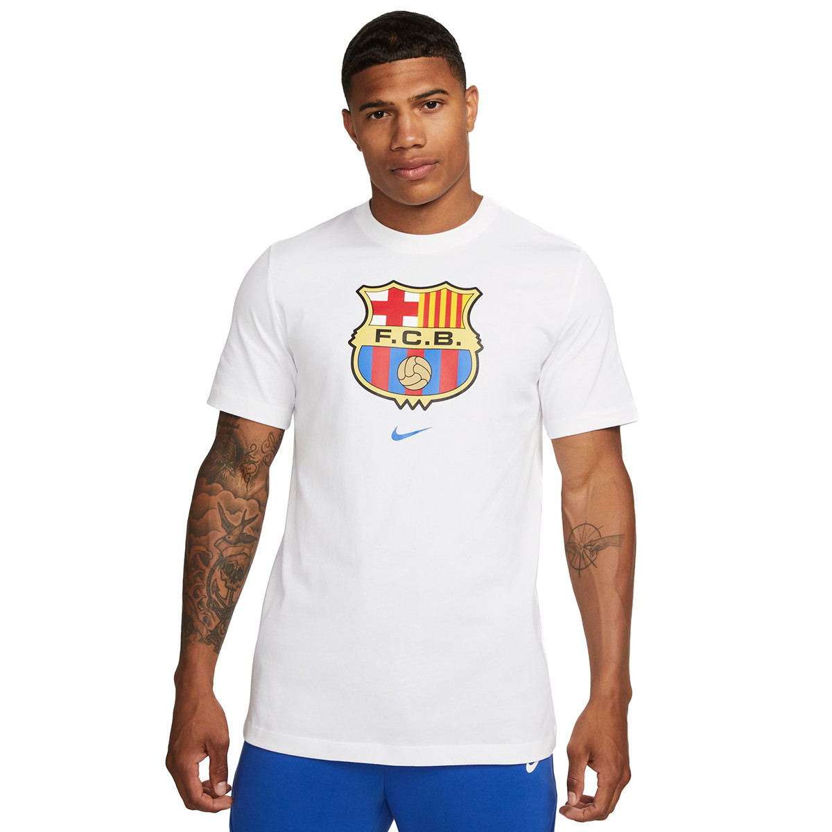 Nike FC Barcelona tričko biele pánske - SKLADOM
