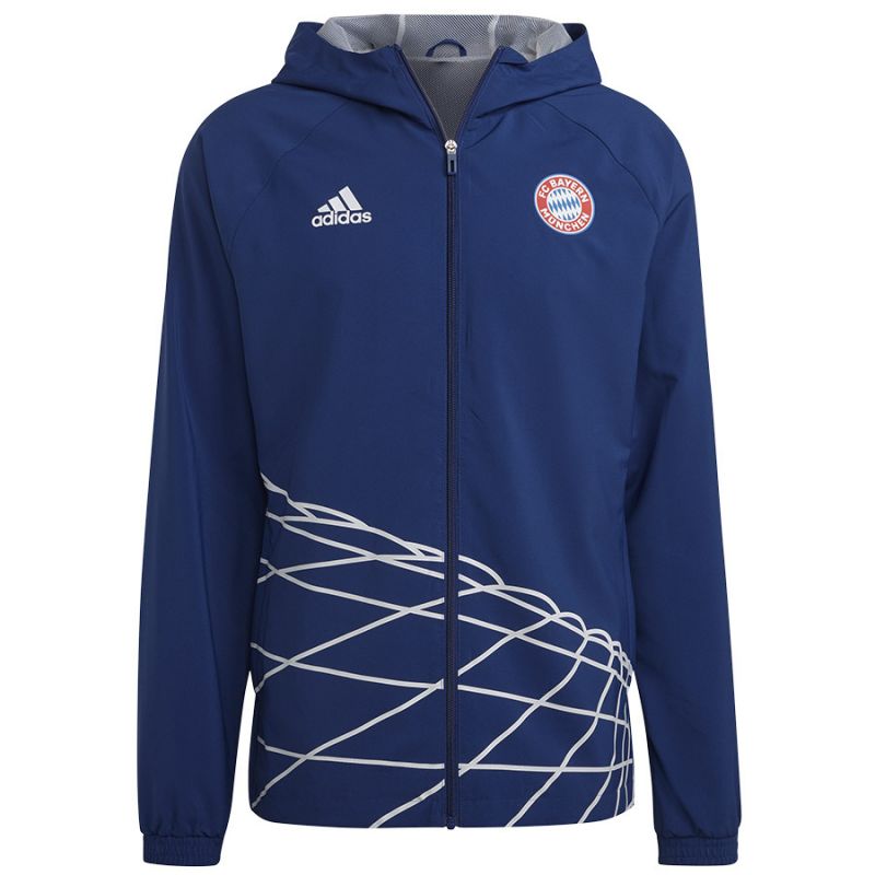 Adidas FC Bayern München - Bayern Mníchov bunda modrá pánska