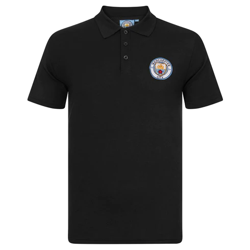 Manchester City polokošeľa čierna pánska