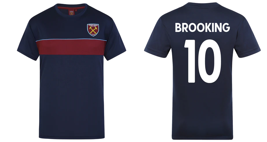 West Ham United FC Trevor Brooking tričko modré pánske