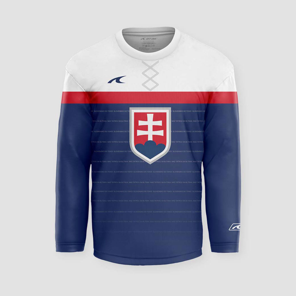 Slovakia Slovensko dres - replika, modrý + vlastné meno a číslo
