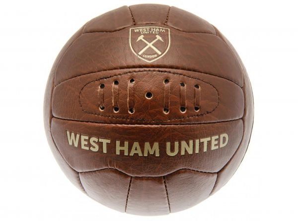 West Ham United FC retro futbalová lopta