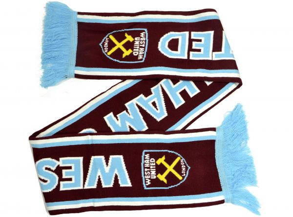 West Ham United FC pletený šál