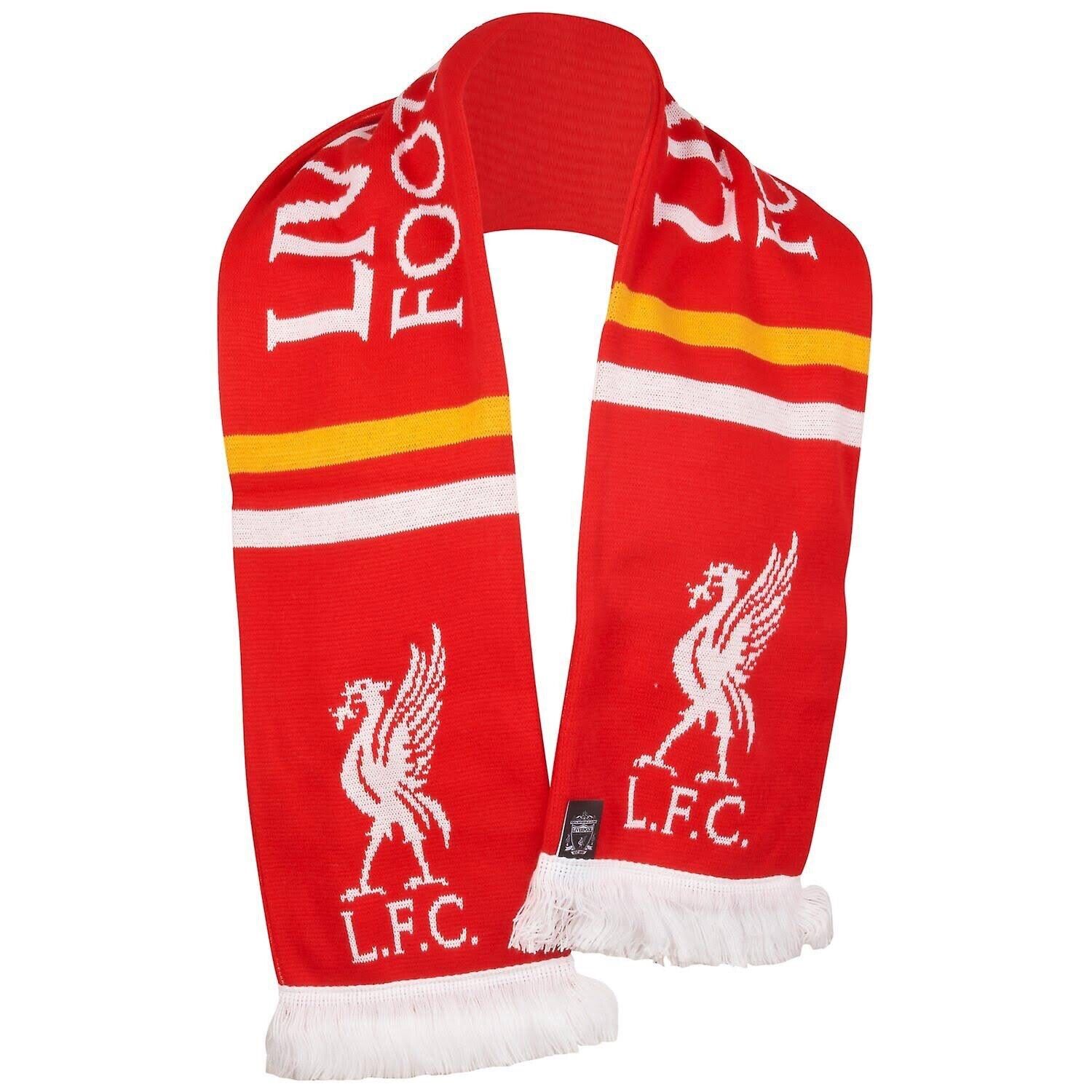 Liverpool pletený šál červený