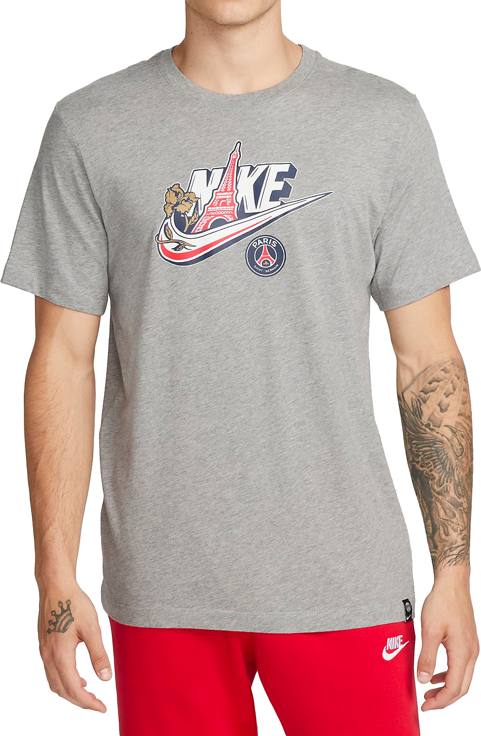 Nike Paris Saint Germain - PSG tričko šedé pánske