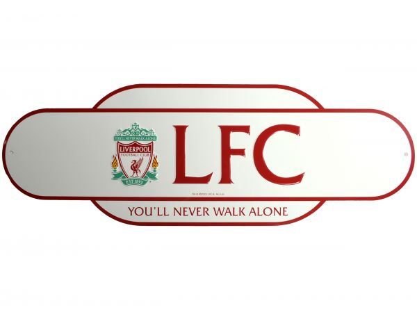 Liverpool FC kovová značka