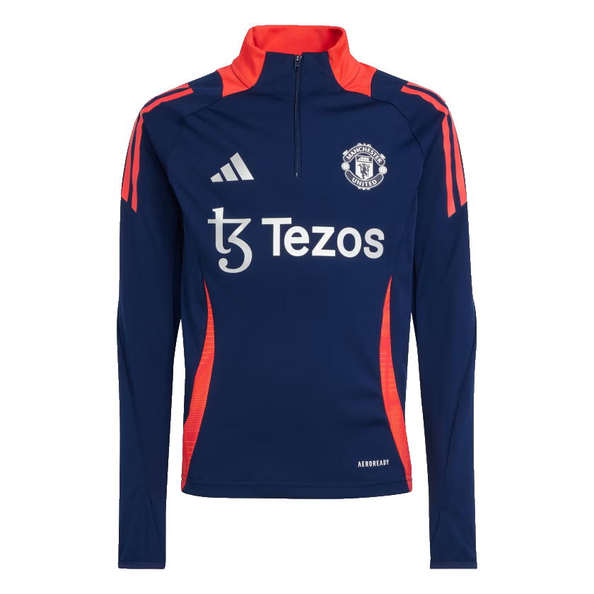 Adidas Manchester United tréningová mikina modrá detská 