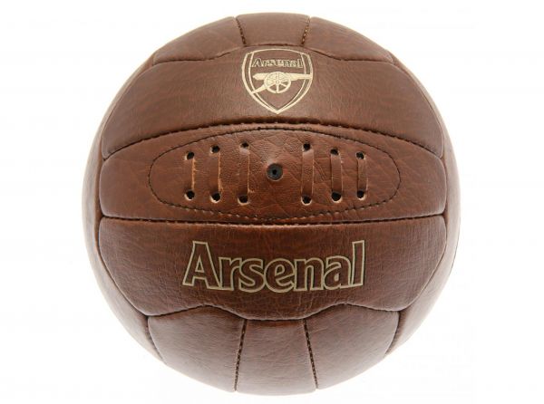 Arsenal kožená retro lopta hnedá