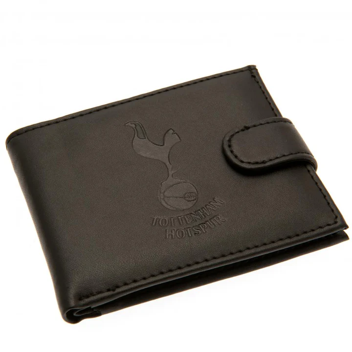 Tottenham Hotspur kožená peňaženka čierna s ochranou RFID