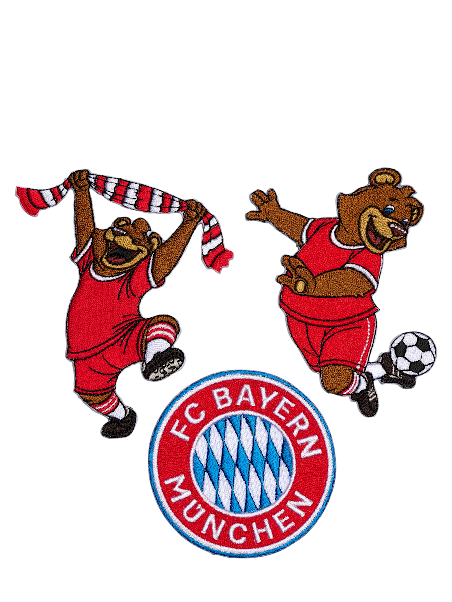 FC Bayern München - Bayern Mníchov sada nášiviek Berni/ 3 ks