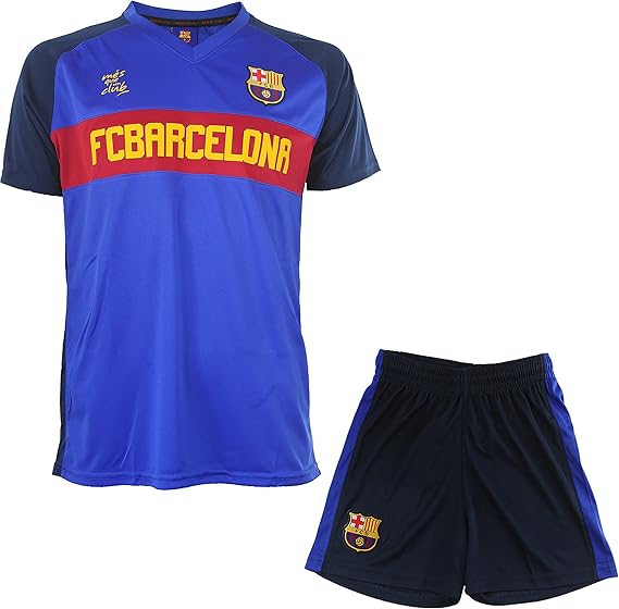 FC Barcelona tréningový set modrý detský - dres + kraťasy