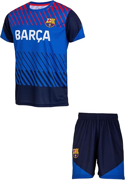 FC Barcelona tréningový set modrý detský - dres + kraťasy