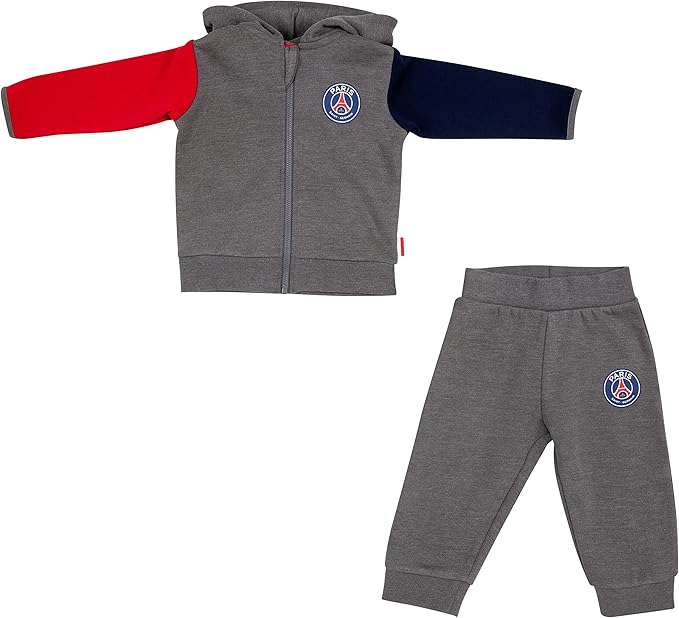 Paris Saint-Germain FC - PSG teplaková súprava šedá detská - mikina + nohavice (veľkosti 62 až 98)