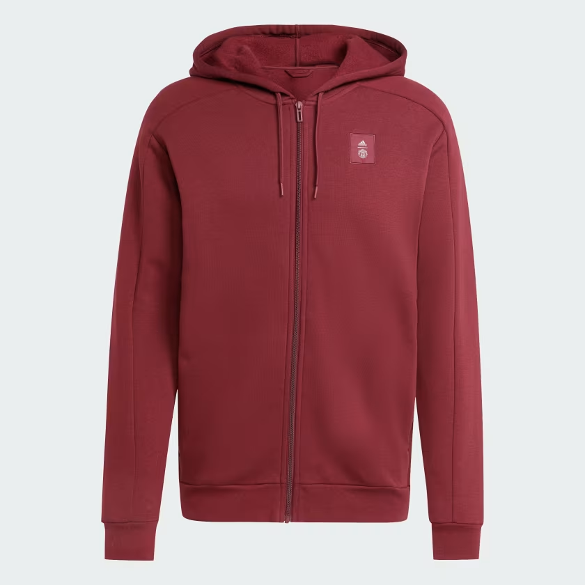Adidas Manchester United mikina bordová pánska 