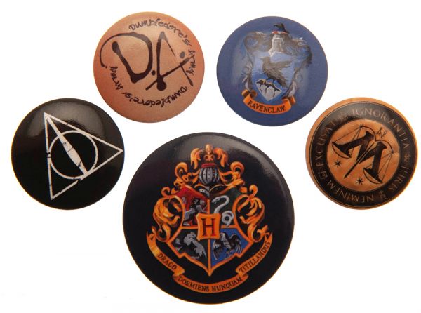 Harry Potter odznaky (5 ks v balení)