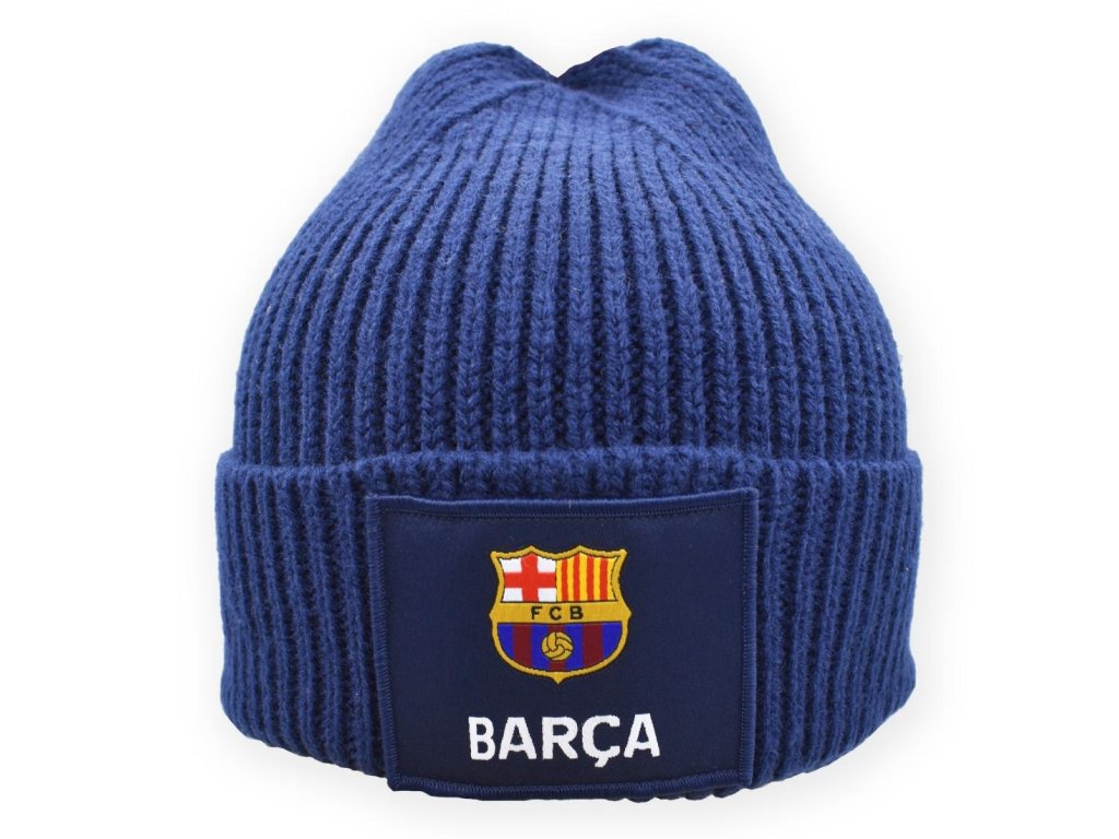 FC Barcelona zimná čiapka tmavomodrá