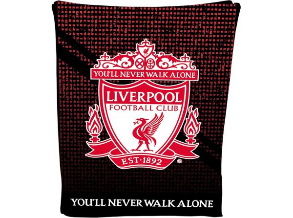 Liverpool FC flísová deka čierna