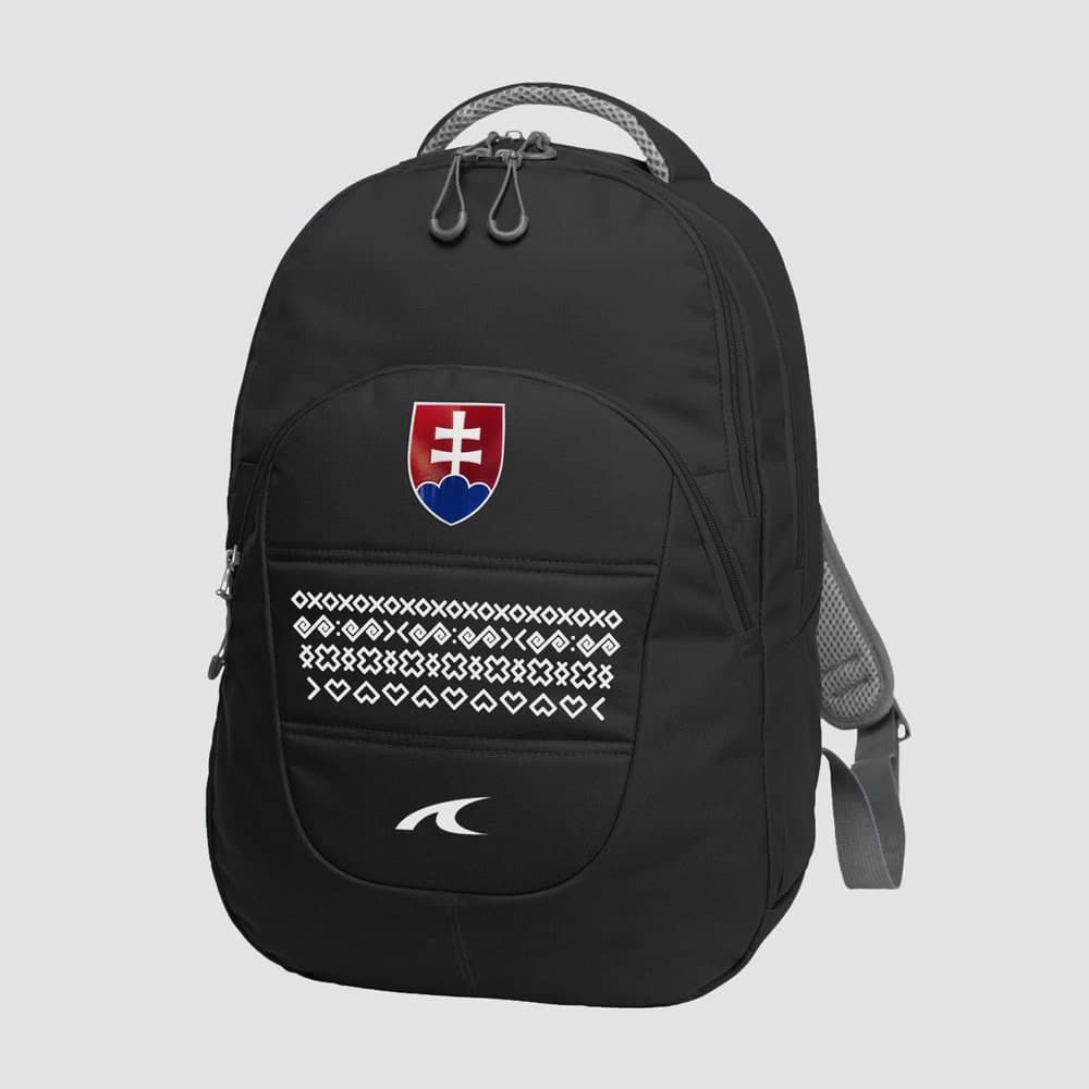 Slovensko Čičmany batoh / ruksak čierny