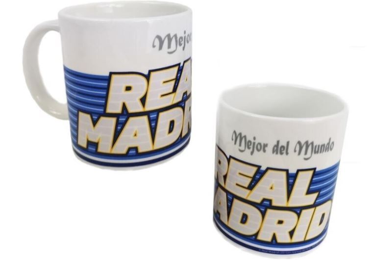 Real Madrid hrnček biely