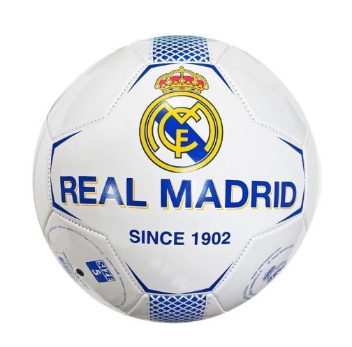 Real Madrid futbalová lopta biela