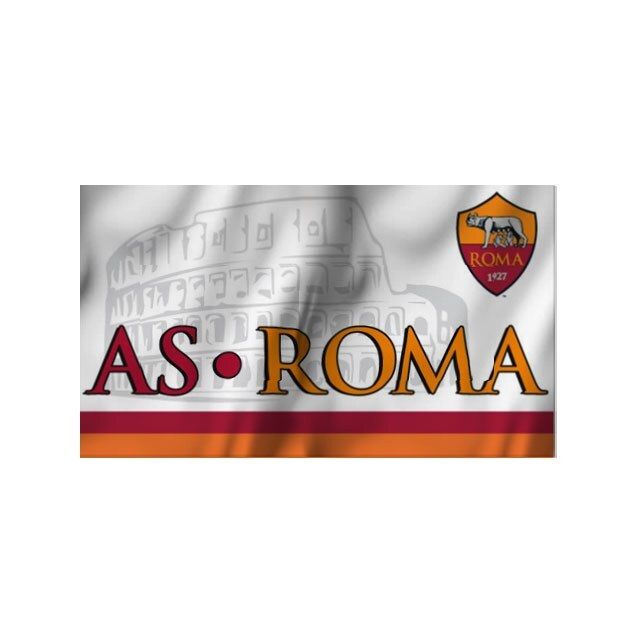AS Rím - AS Roma vlajka biela 100 x 140 cm